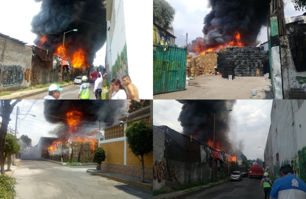 ¡Evita la zona! Reportan incendio en Eje 6 Sur en Iztapalapa