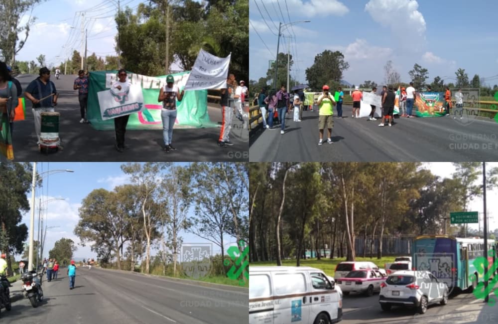 ¡Vete por otro lado! Hay caos por manifestación en Periférico Sur