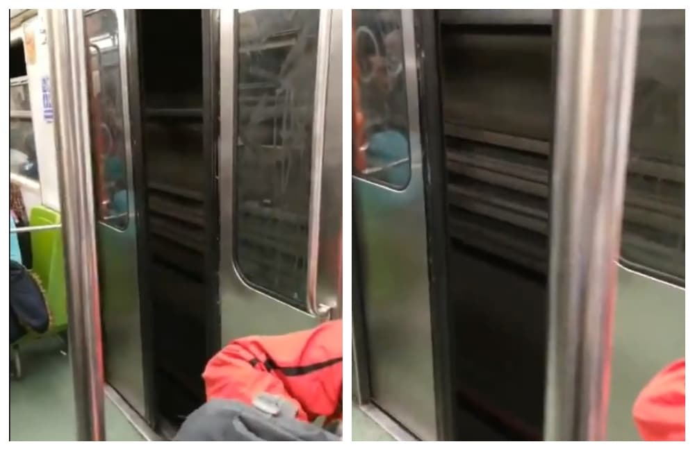 metro con las puertas abiertas