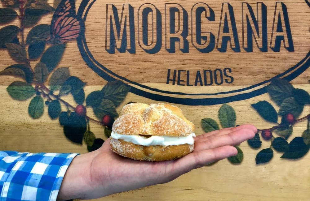 HELADO DE PAN DE MUERTO EN CASA MORGANA