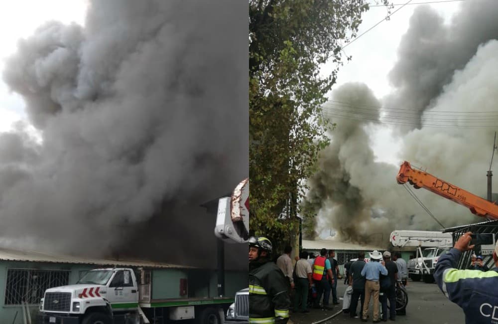 Reportan incendio en iztapalapa