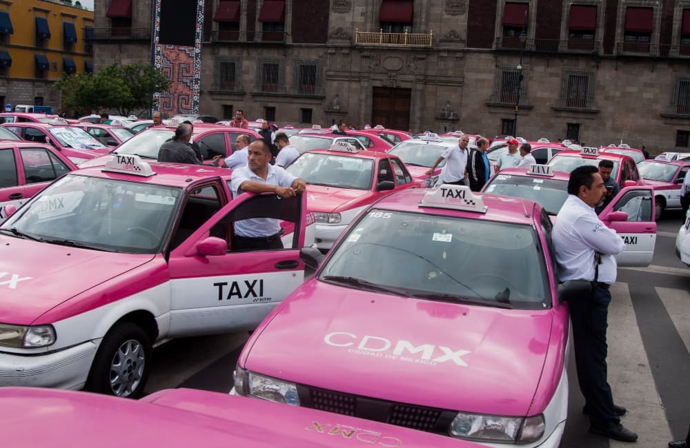 manifestación de taxistas en CDMX