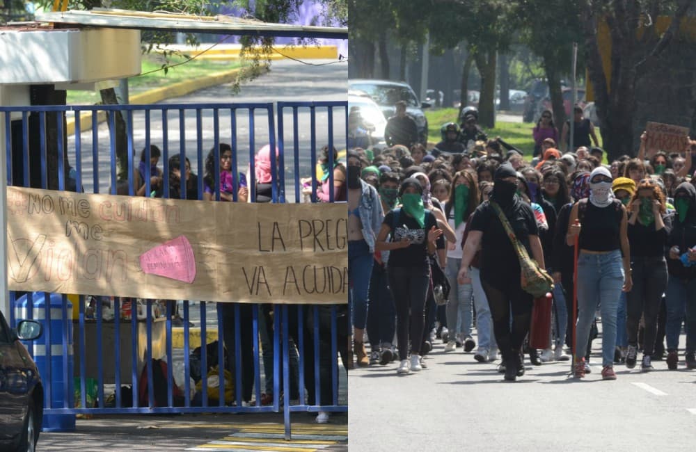 marcha en cu contra acoso en la UNAM