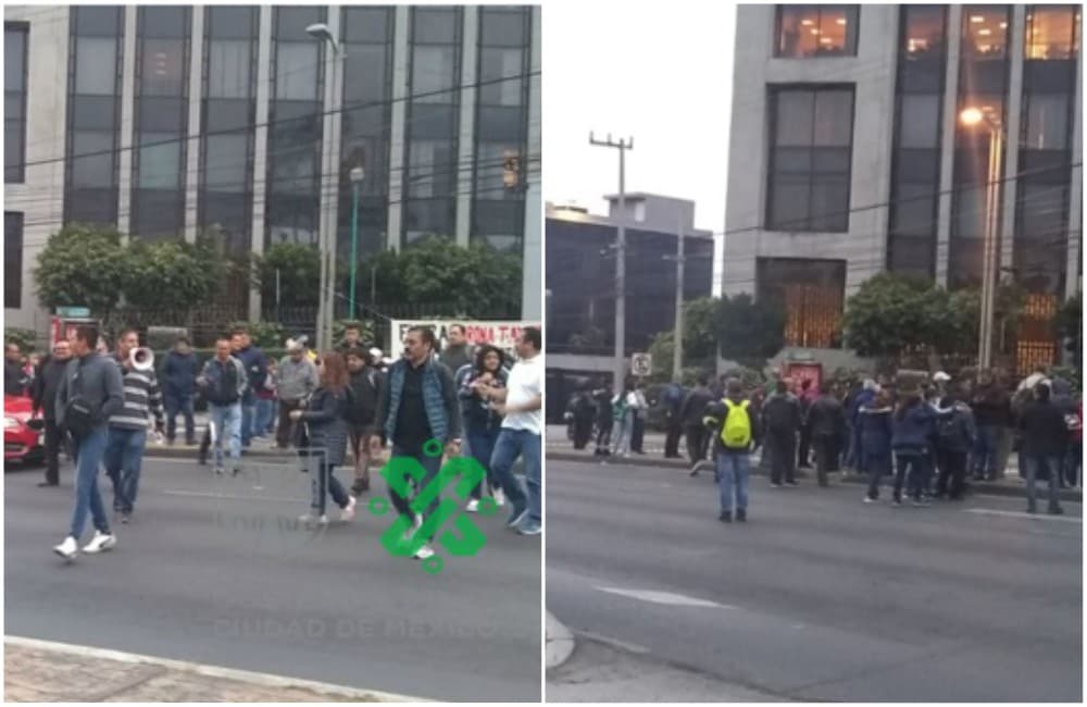 bloqueo en avenida constituyentes