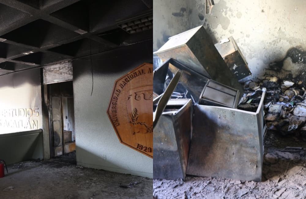 incendian oficinas de fes acatlán