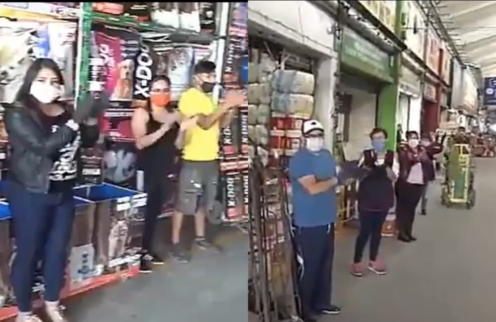 Trabajadores de la central de abasto cdmx aplausos