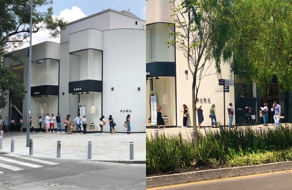 filas en tiendas de polanco
