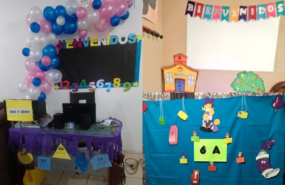 primer día de clases en línea