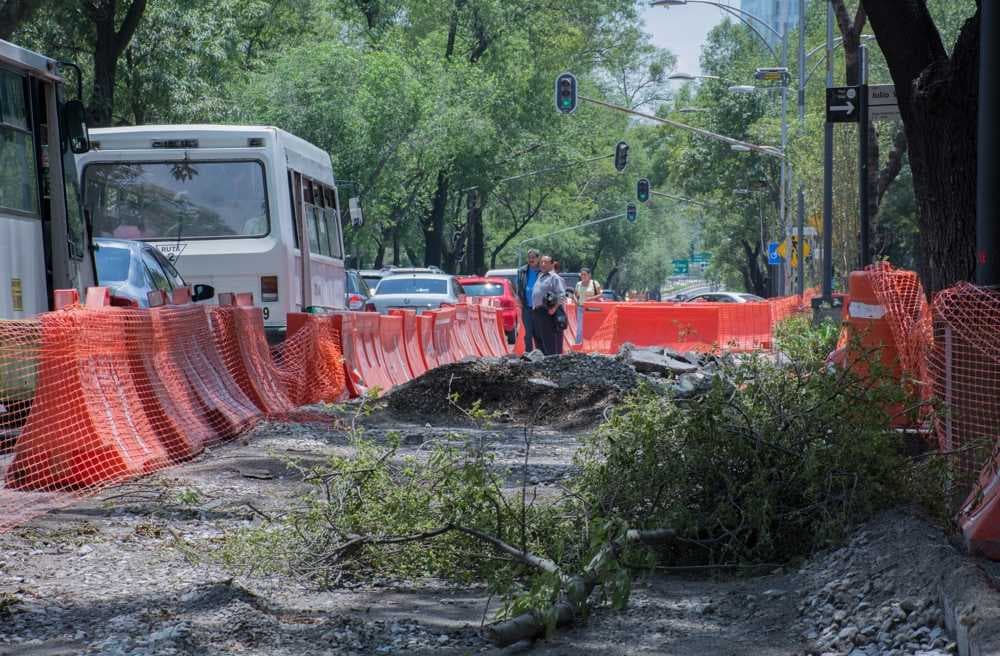 microbuses en paseo de la reforma
