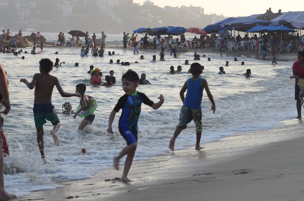 bacteria fecal en playas de Acapulco