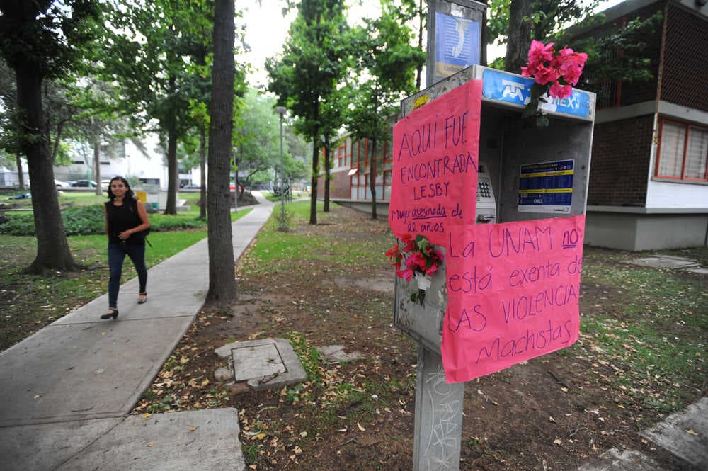 Mujer muerta en la UNAM