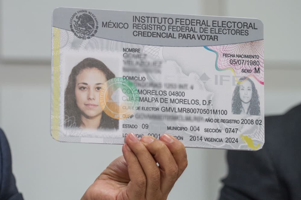 código QR en la credencial de elector