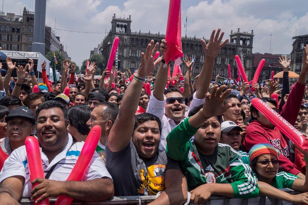 Mundial en el zócalo