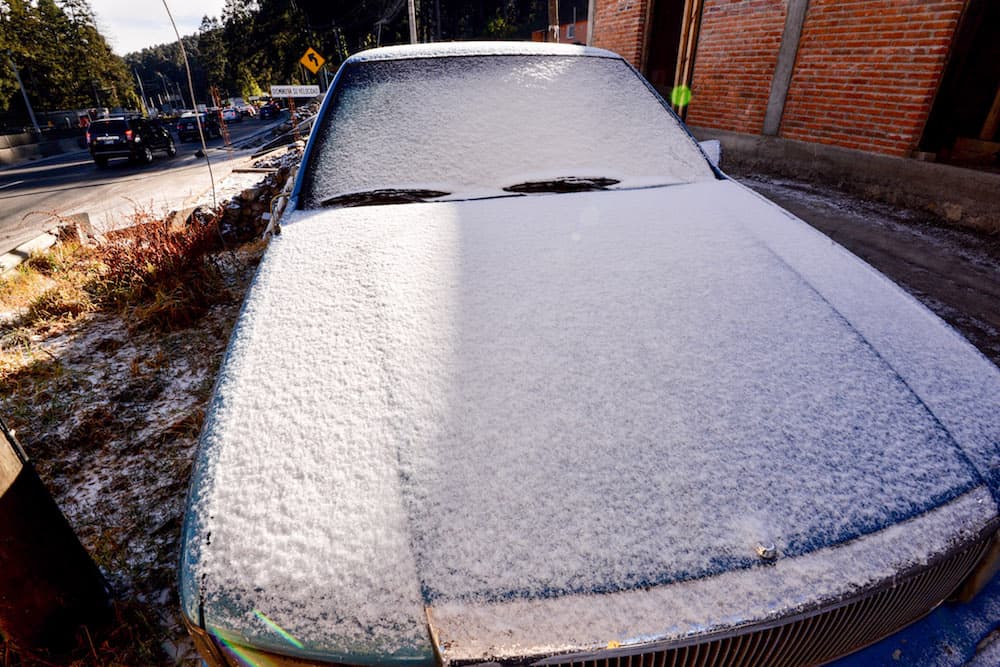 Nevadas ligeras en la CDMX