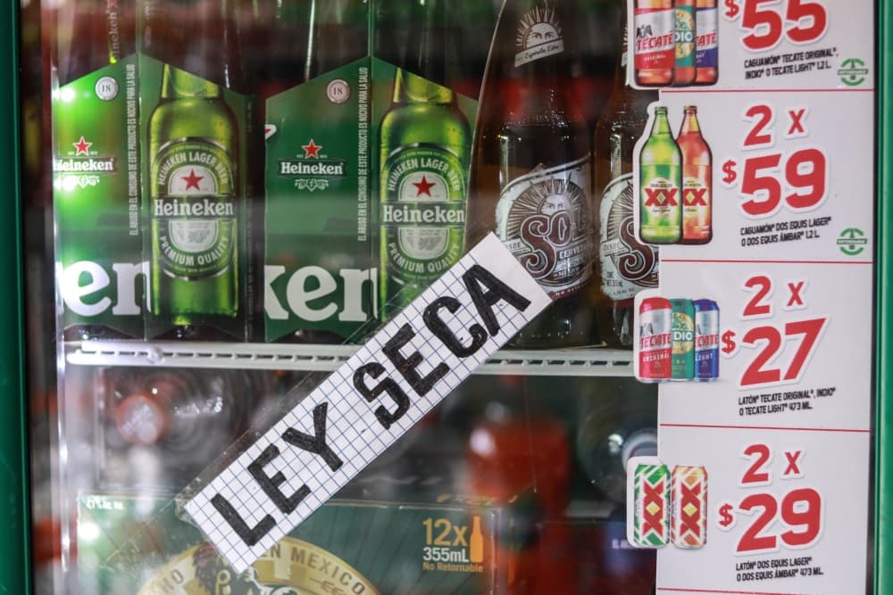 alcaldías con ley seca