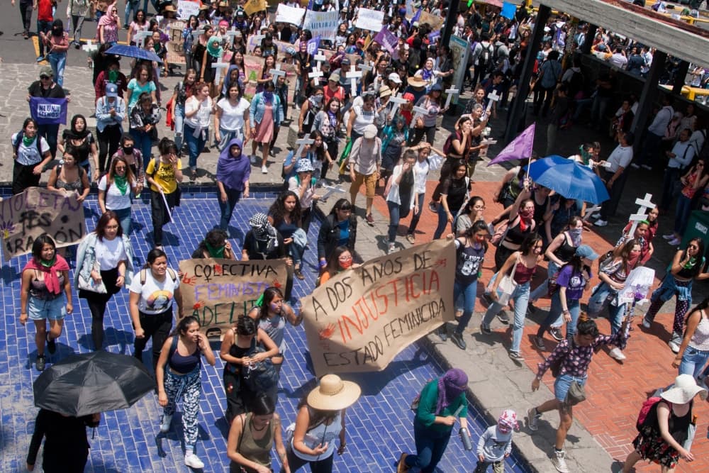 Estudiantes realizan protesta por Aideé en Ciudad Universitaria
