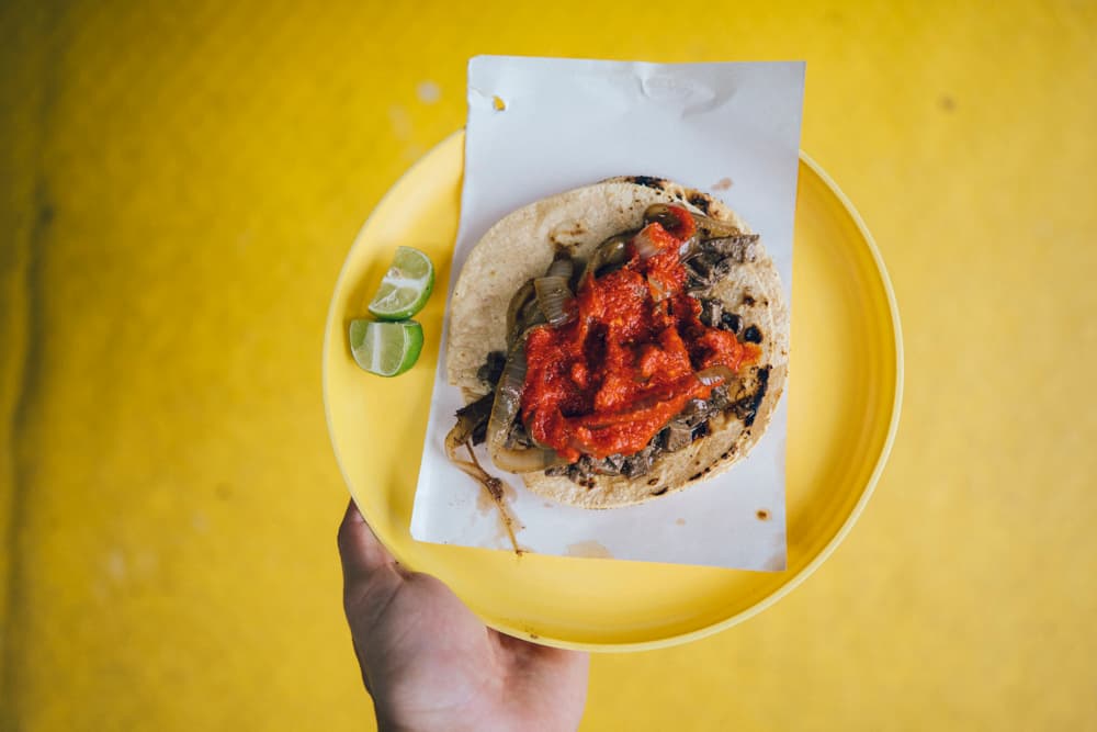 tacos de hígado de Revolución