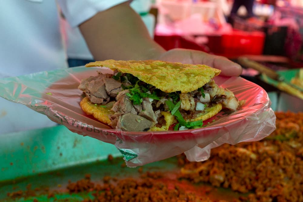 gorditas de chamorro en Las Águilas