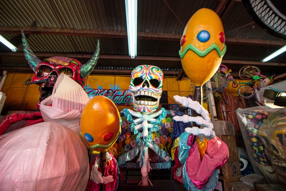 taller del desfile de día de muertos