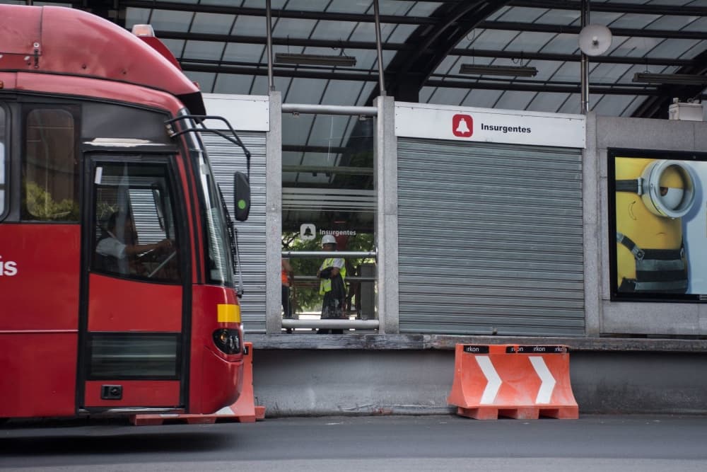 obras en la Línea 1 del Metrobús