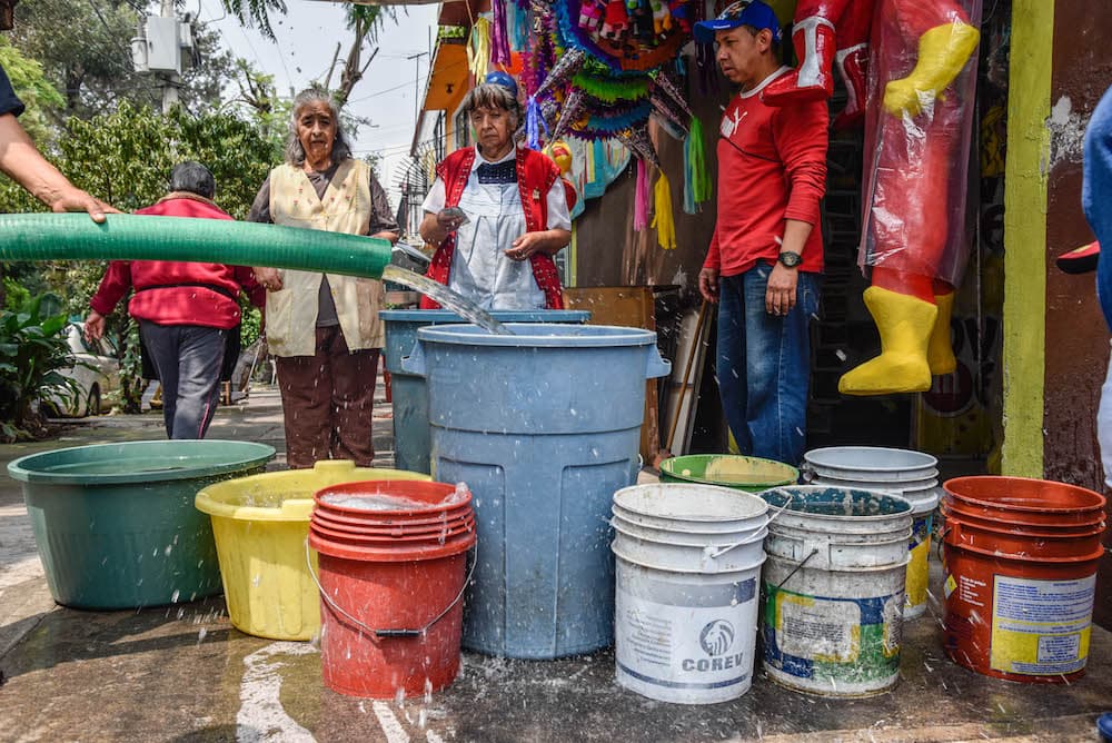 agua a la delegación Iztapalapa