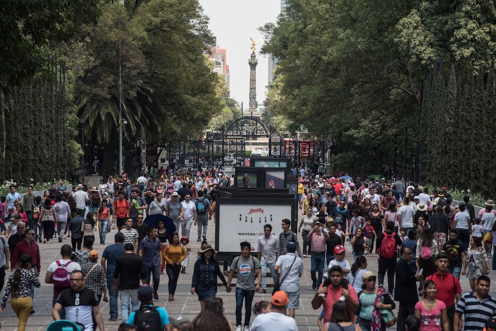 acceso elevado al Bosque de Chapultepec