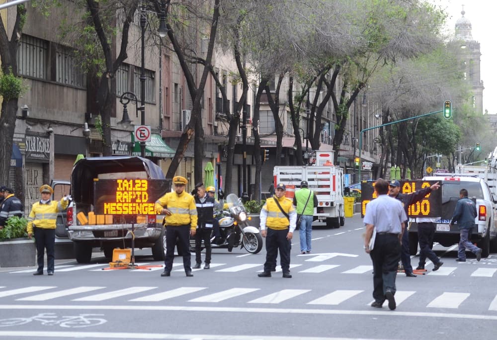 calles cerradas en el Centro Histórico