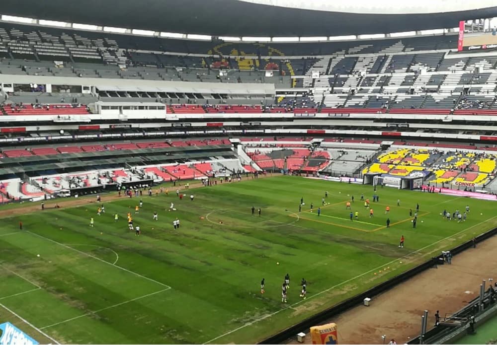 cancha del estadio azteca