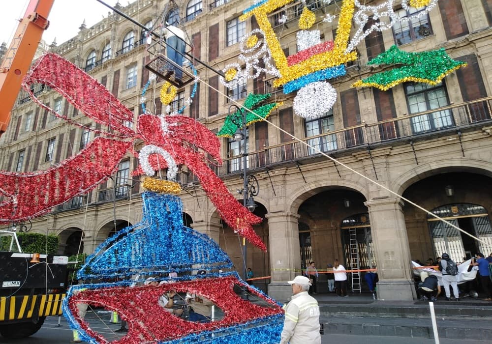 Así será la decoración navideña en el Zócalo de la CDMX