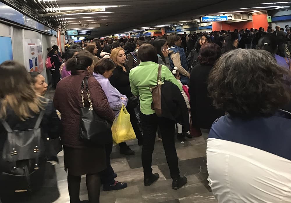 fallas en la línea 2 del metro