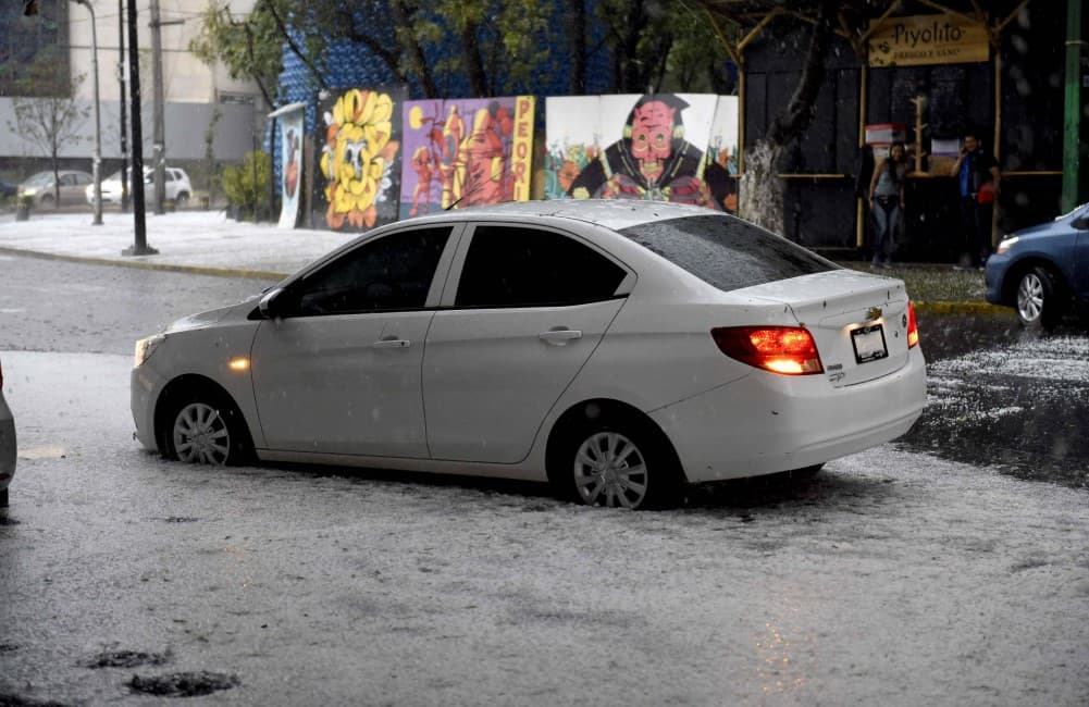 Habrá lluvia en la CDMX hoy. Pronostican mucho granizo para este martes