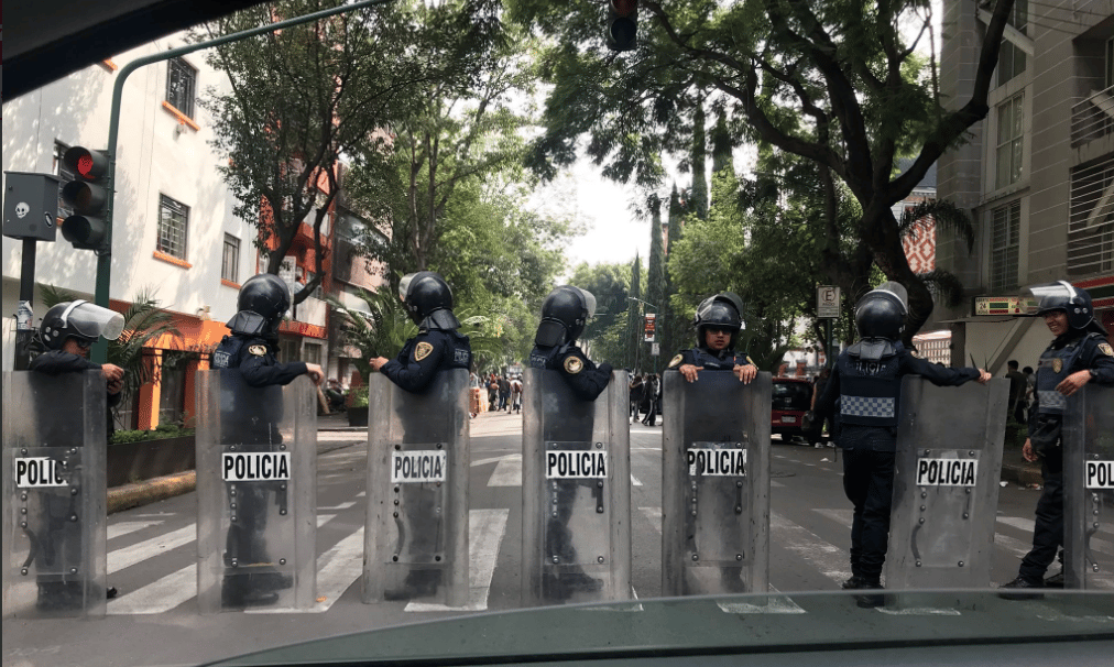 desalojo en la colonia juárez