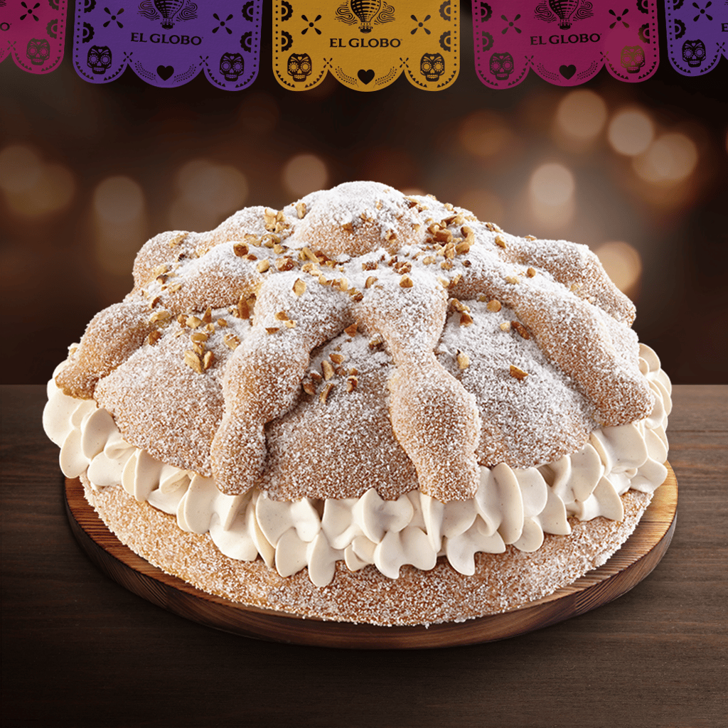 pan de muerto en el Globo