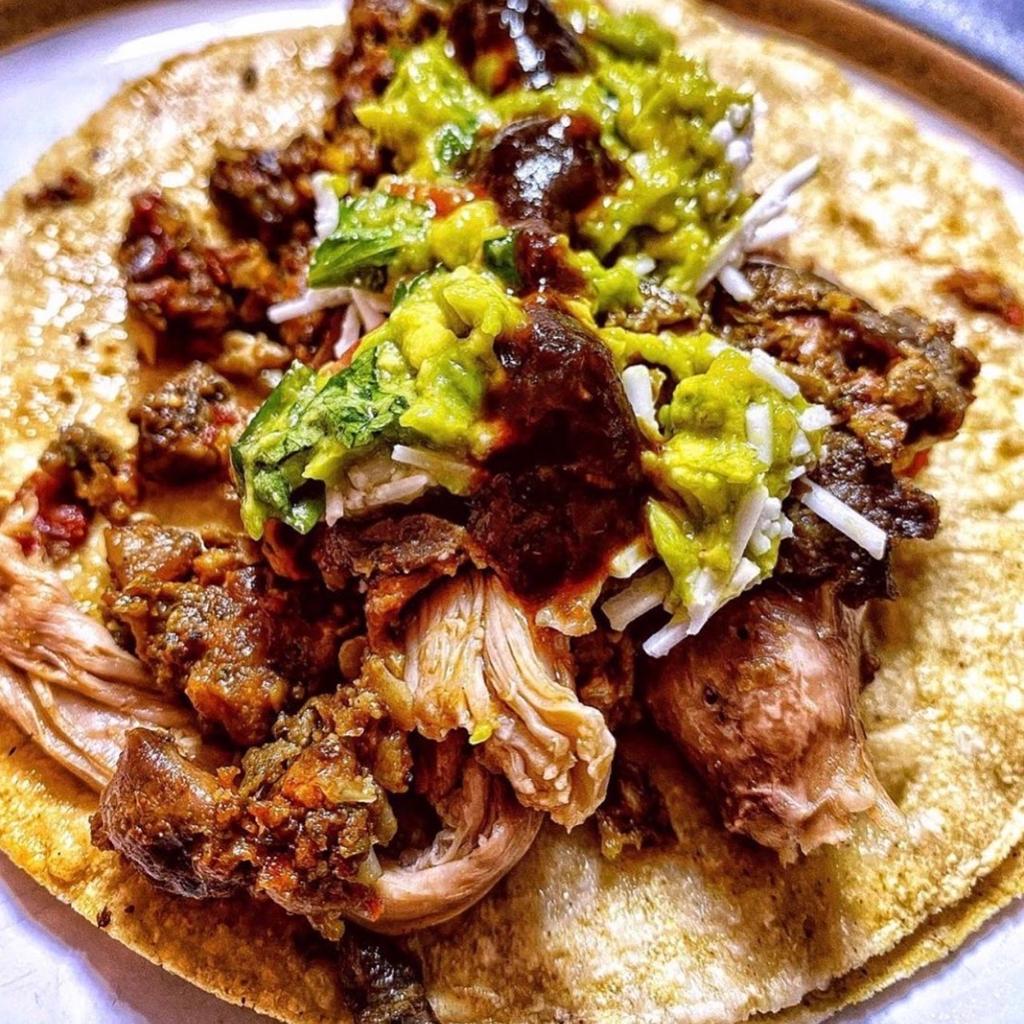Taco de Barbacoa San Ángel.