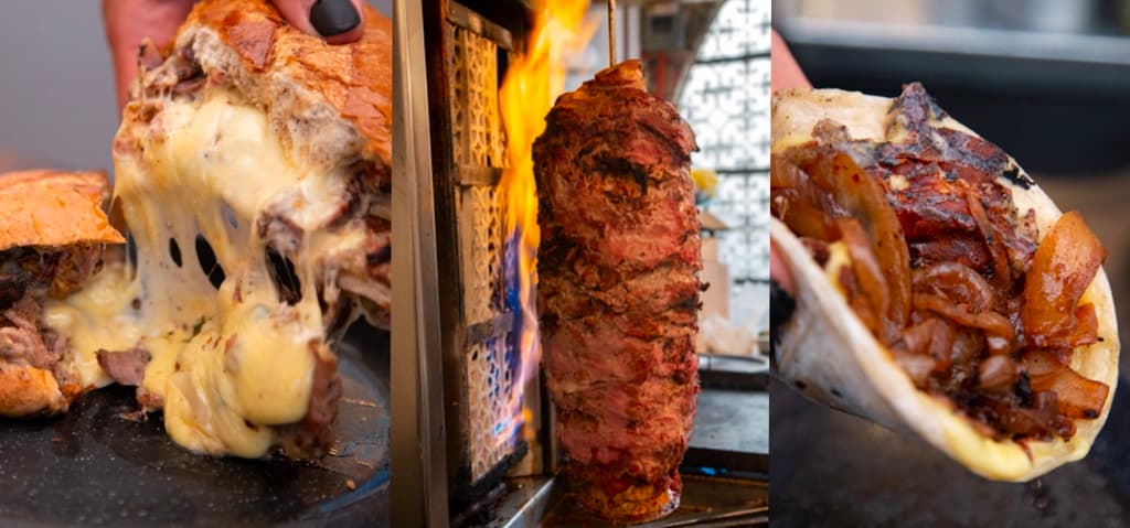 trompo de arrachera / Los Nacionales