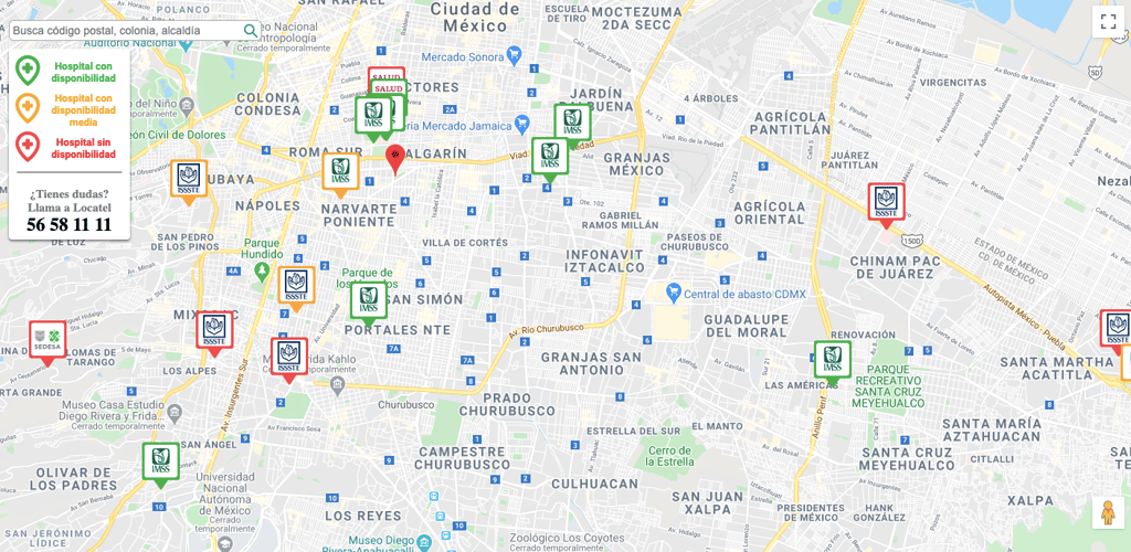 hospitales llenos en cdmx