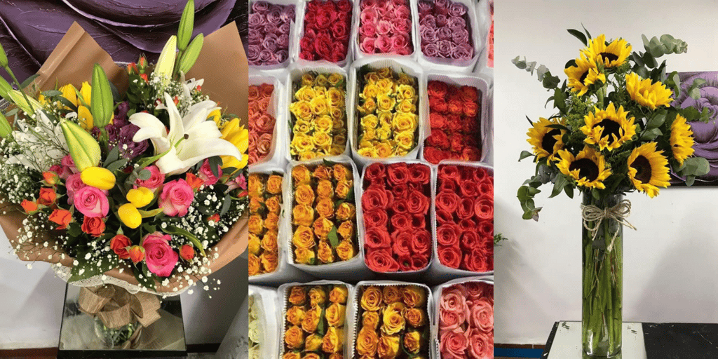 Central de Abastos envía flores a domicilio