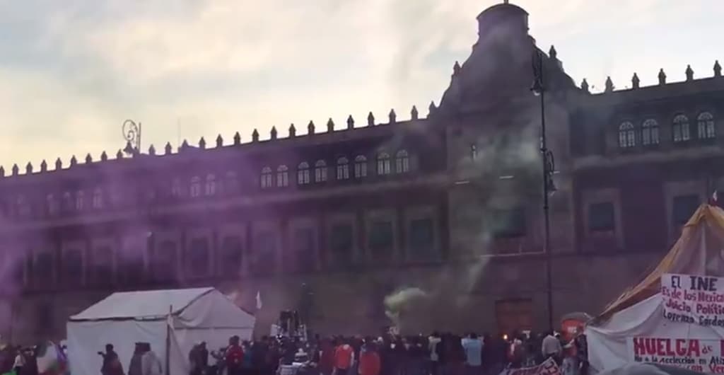 protesta de pirotécnicos