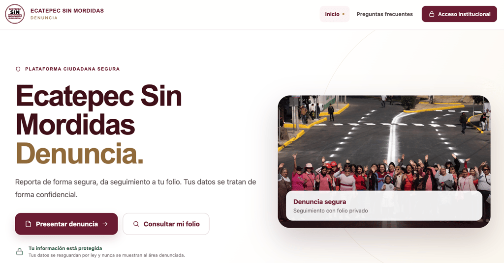 ¿Te pidieron mordida? Ecatepec lanza sitio para denunciar abusos de policías y funcionarios