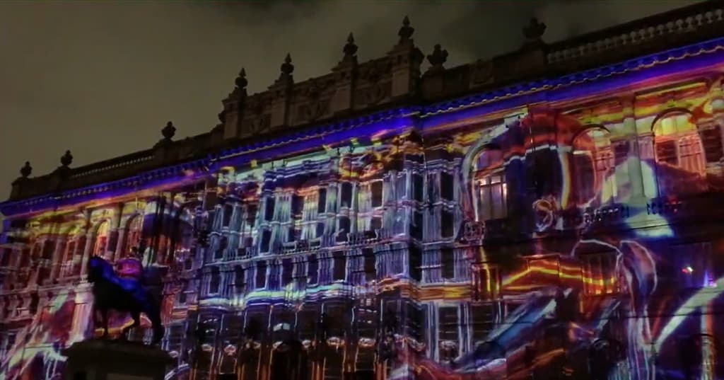 video mapping en el Munal