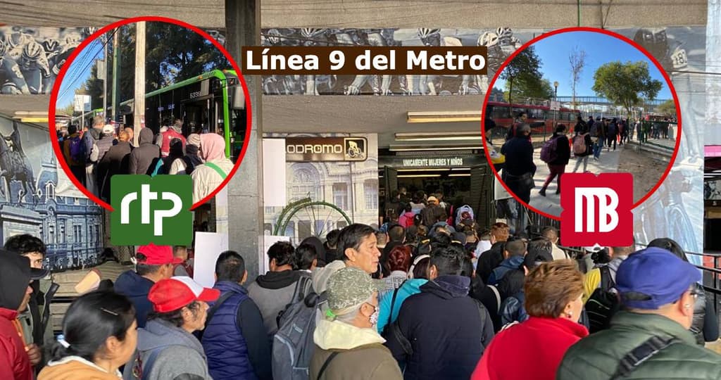 RTP y Metrobús de apoyo para la Línea 9 del Metro