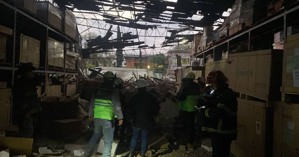 Explosión en bodega de la alcaldía Azcapotzalco de CDMX