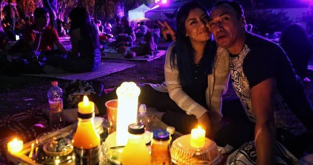 picnic nocturno de febrero en el Bosque de Chapultepec