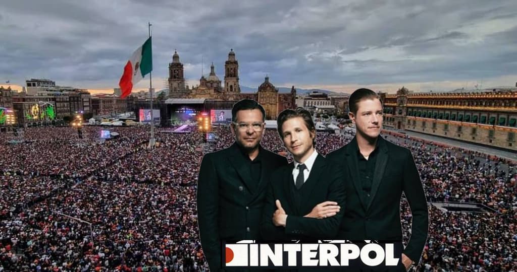 Concierto de Interpol en el Zócalo de CDMX