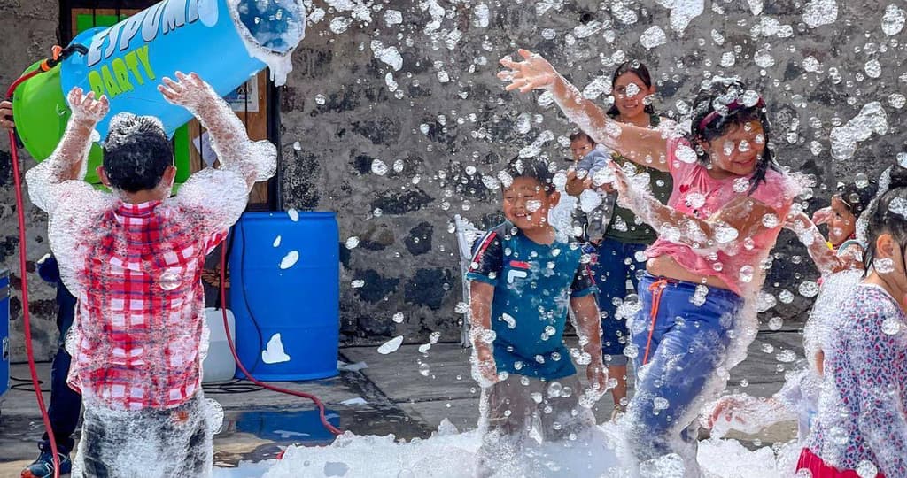 Fiestas de espuma en CDMX