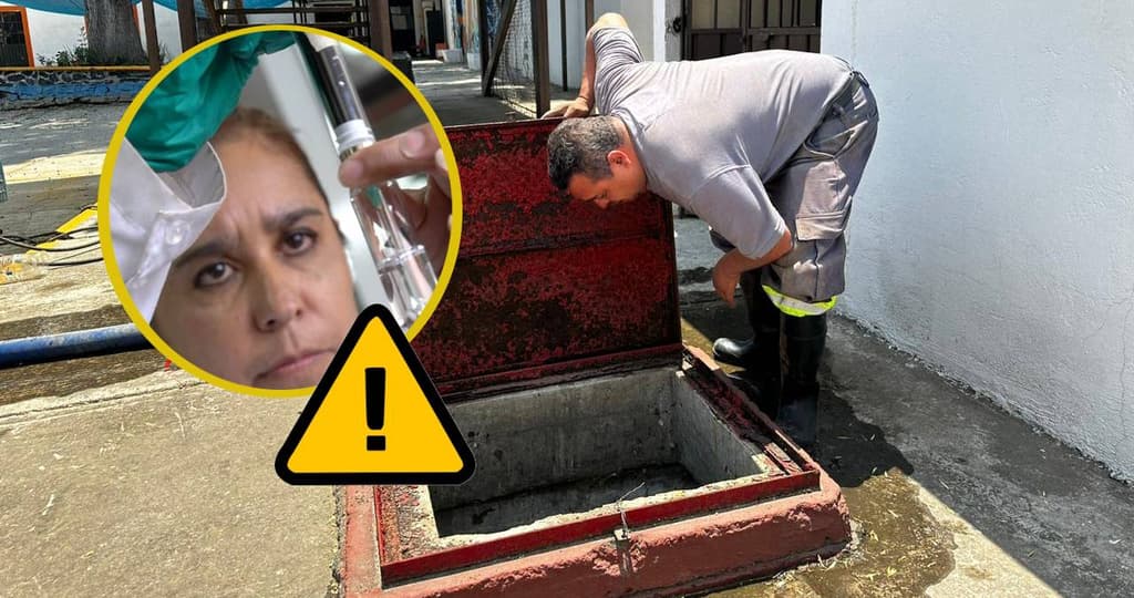 Agua contaminada con aceite en la alcaldía Benito Juárez