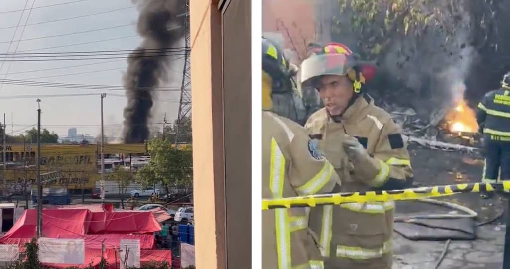 Se desploma helicóptero en CDMX