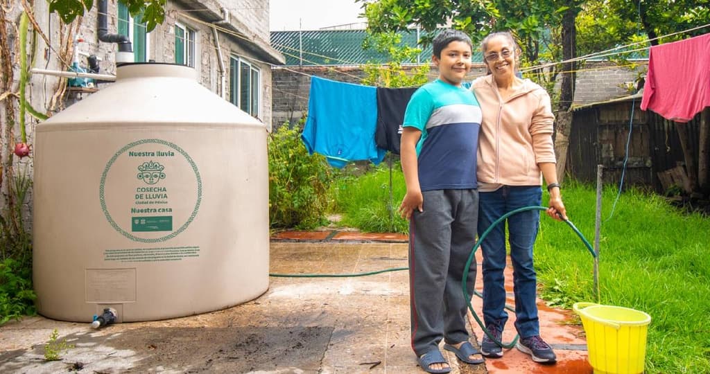 Captación de agua de lluvia en CDMX