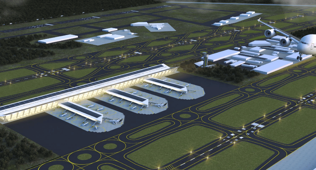 imágenes del aeropuerto de Santa Lucía