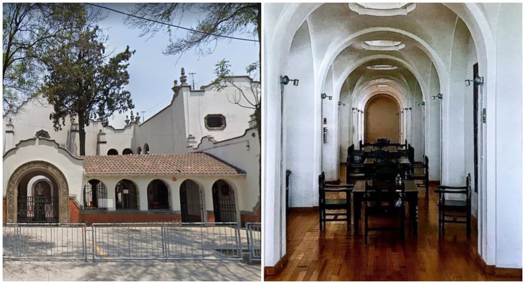 escuela sobre un panteón